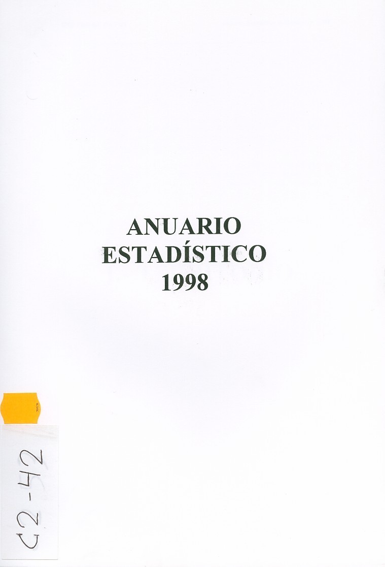 Anuario Estadístico de Lanzarote 1998
