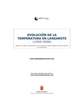 Evolución de la temperatura en Lanzarote (1950-2008)