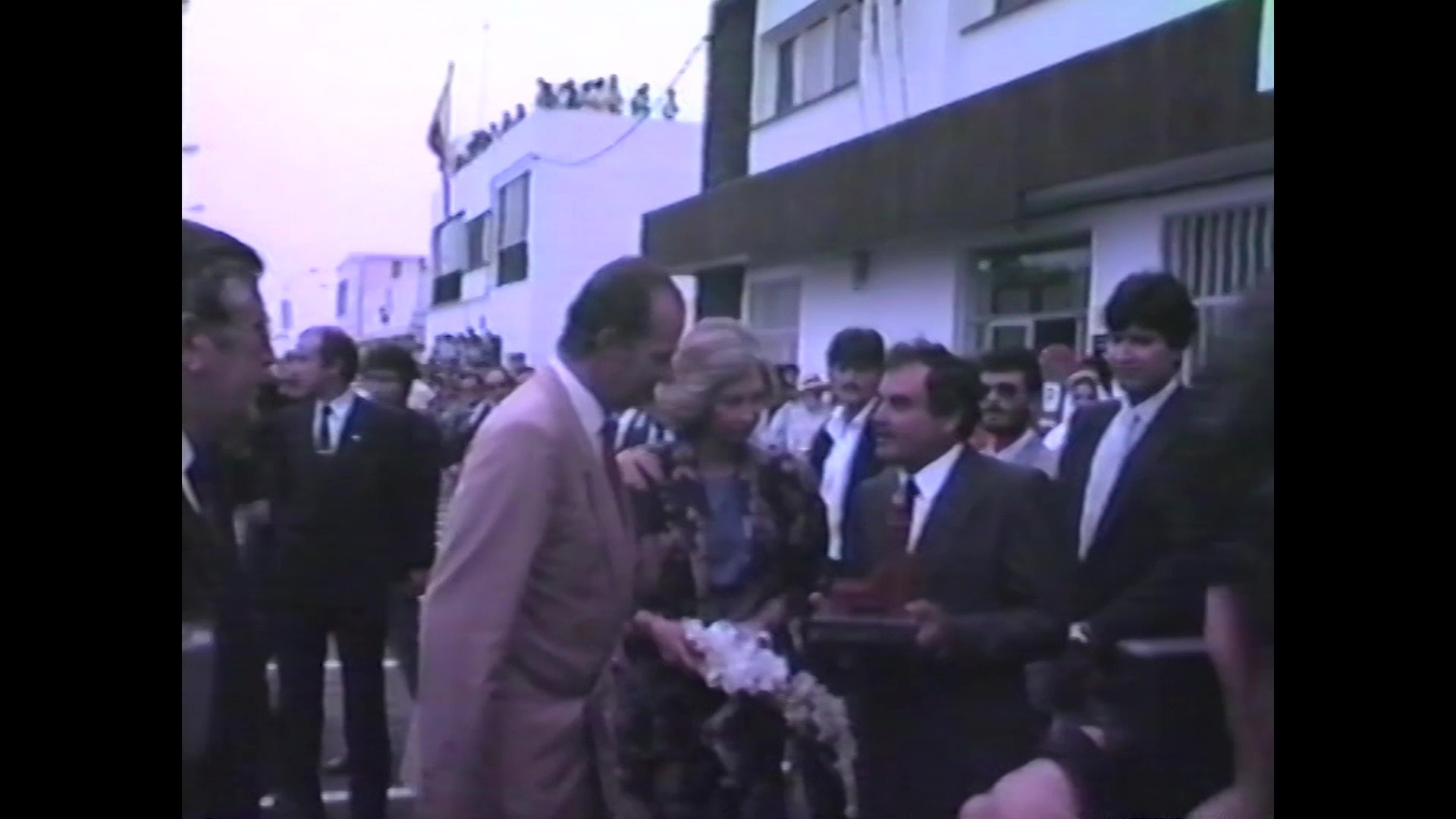 Visita de los Reyes de España a Arrecife de Lanzarote (1986)